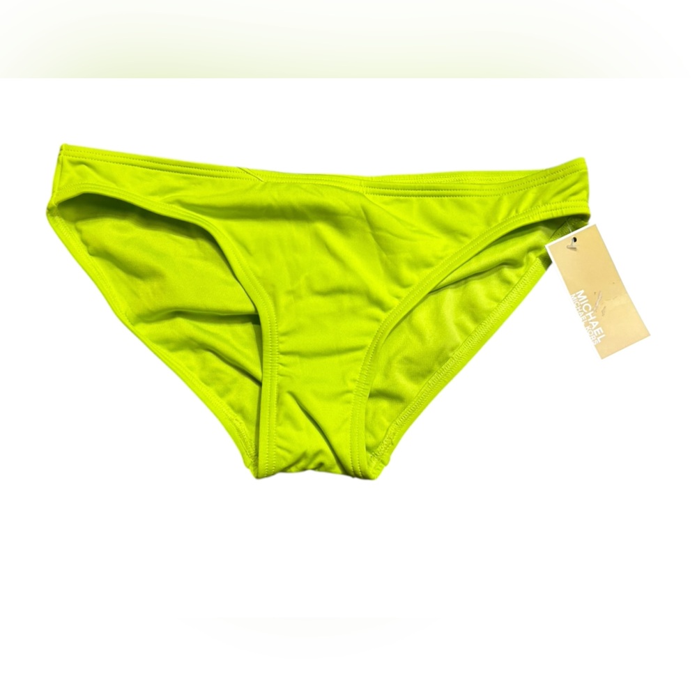 MICHAEL MICHAEL KORS Style MM9G244S LIMEADE hipster bikini swim bottom sz S NWT